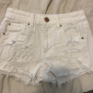 American eagle high rise denim shorts